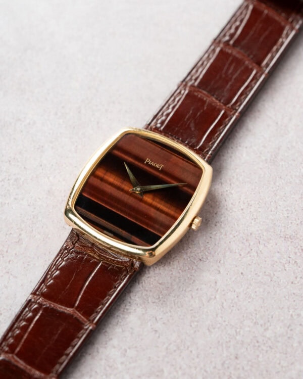 9741 Piaget Tiger eye emperador Dial Flatlay