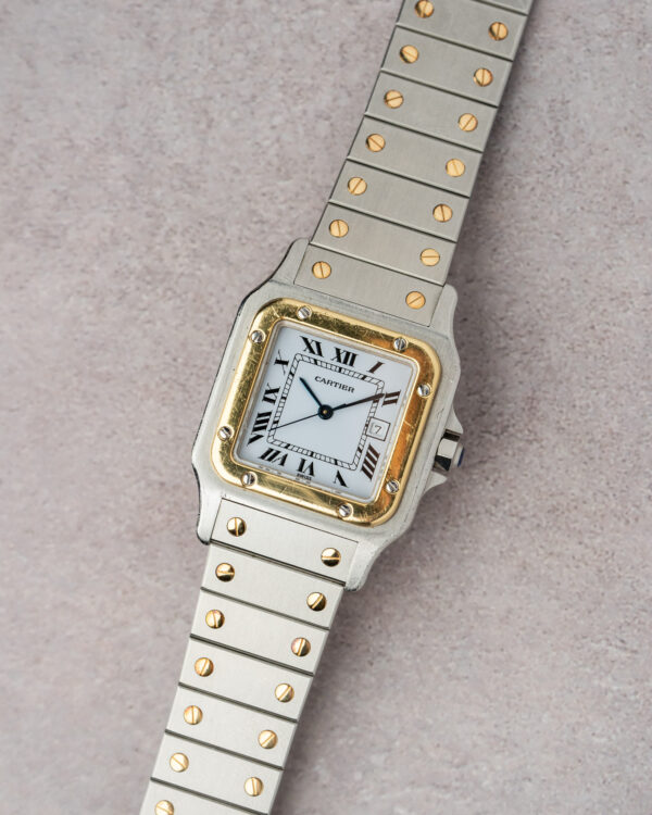 Cartier Santos Dumont ref. 2961 Flatlay