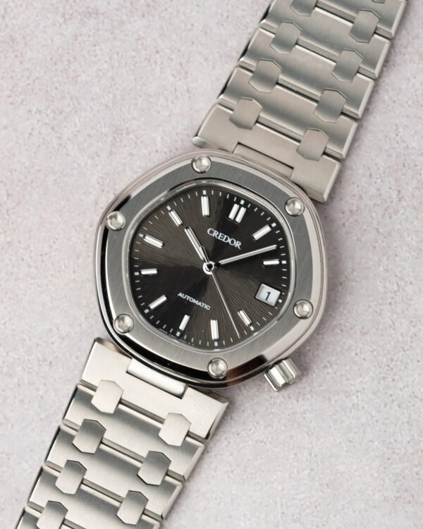 Credor Locomotive Titanium Re-release 2024 Product Shot Flat Lay