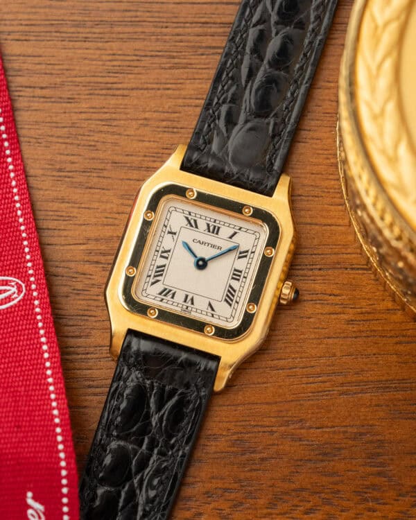 Cartier Santos Dumont Guilloche 821053 Hero