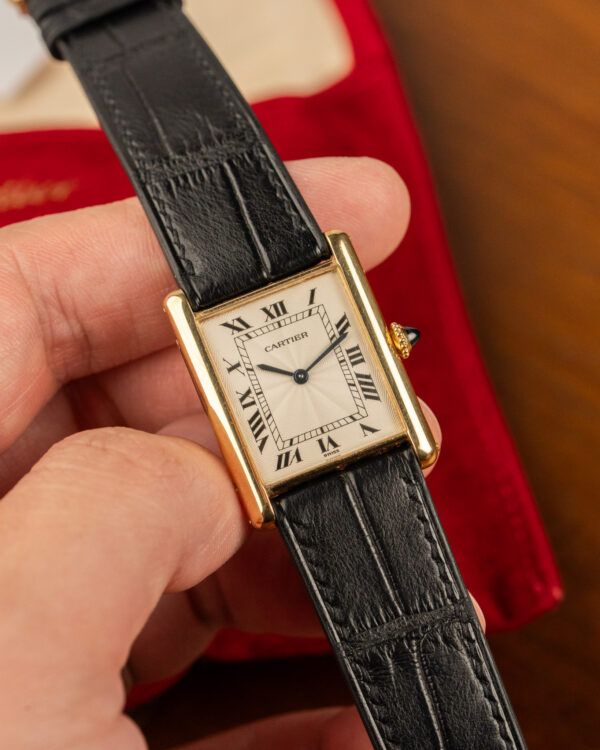 Cartier Tank Louis ref. 1600 with Service Papers Hand