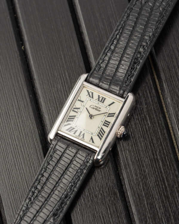 Cartier Tank Mid Size Woven Grey Dial Ref 2416 Product