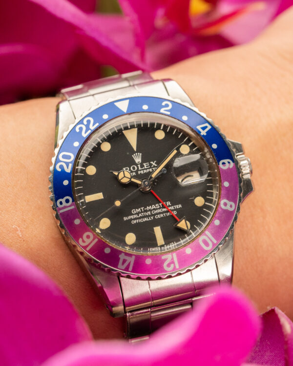 GMT Master Fuschia Insert 1967 Serial Mark 1 Long E Dial Hero