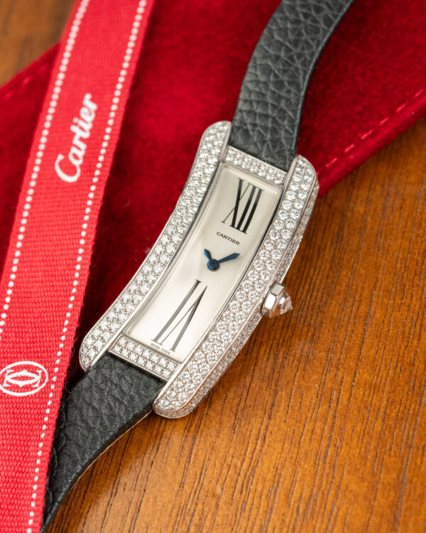 Cartier Tank S 2625 Pave Diamonds