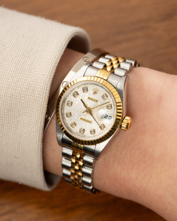 Rolex Datejust 26mm 79173G White Computer Dial