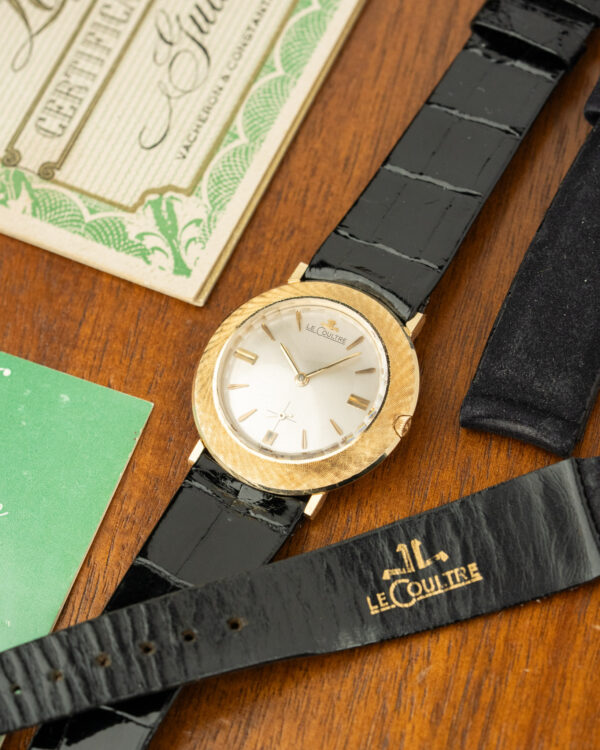 Le Coultre 33mm 14ct Disco Volante Box Papers