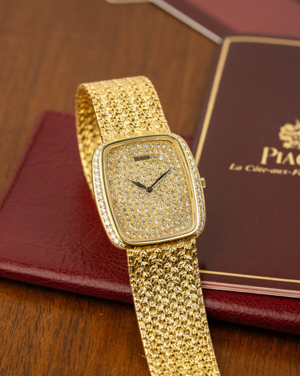 Piaget Yellow Gold 9765D2 18K Yellow Gold Pave Dial