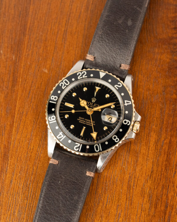 Rolex GMT Master 1675 Two Tone Head Only Black Bezel Insert