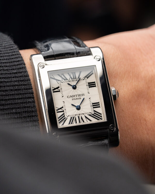 Cartier Tank Dual Time Vis White Gold CPCP 2552