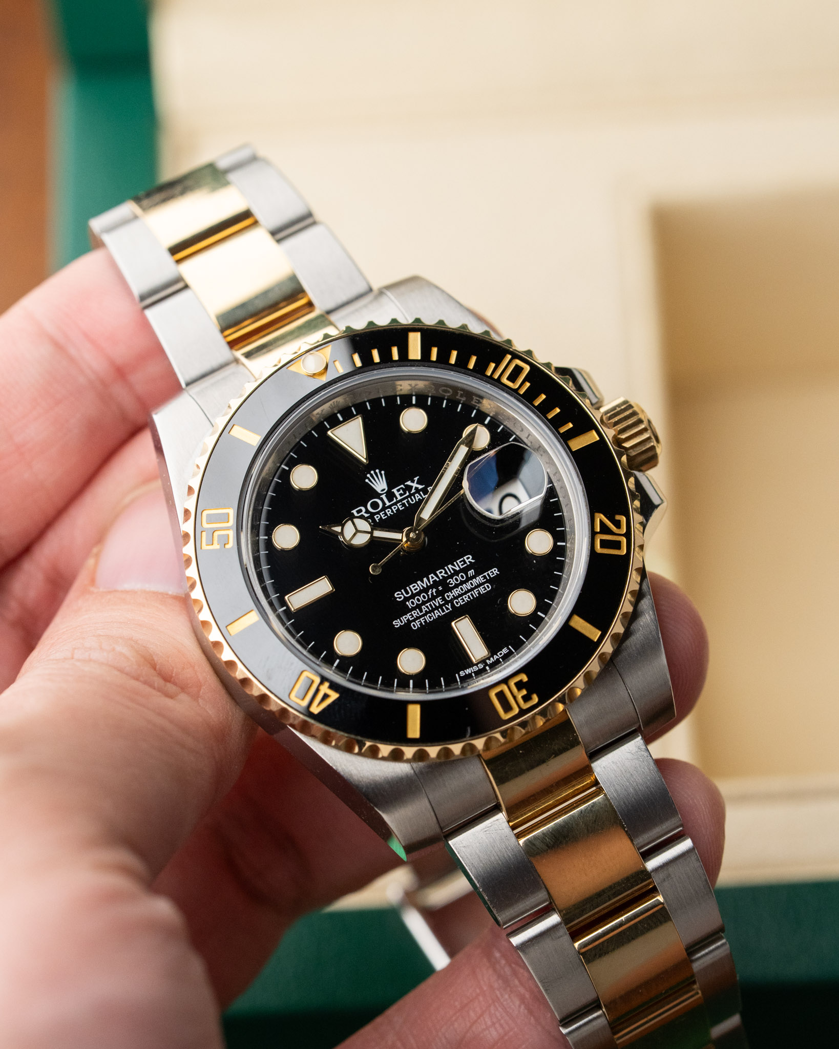 Rolex Submariner Two Tone Full Set 116613LN 2015